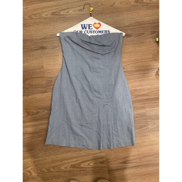 Dresses & Skirts - joule Y2K Blue Strapless Dress 2000s style L